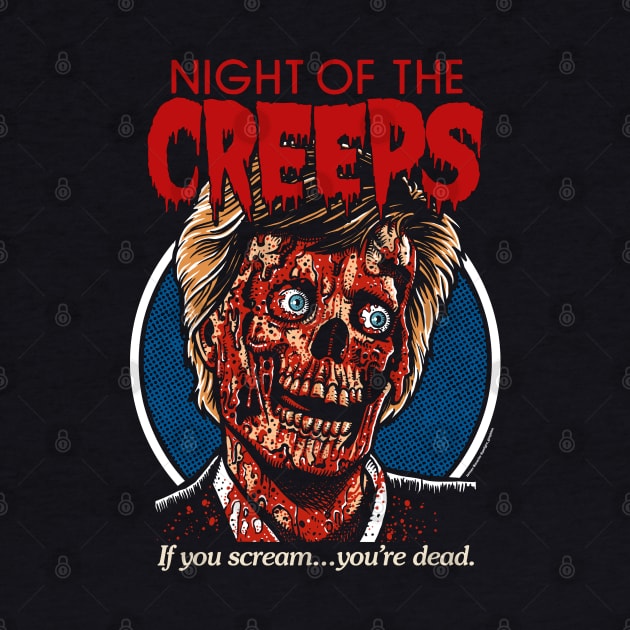 Night Of The Creeps, horror, 80s, cult classic by PeligroGraphics